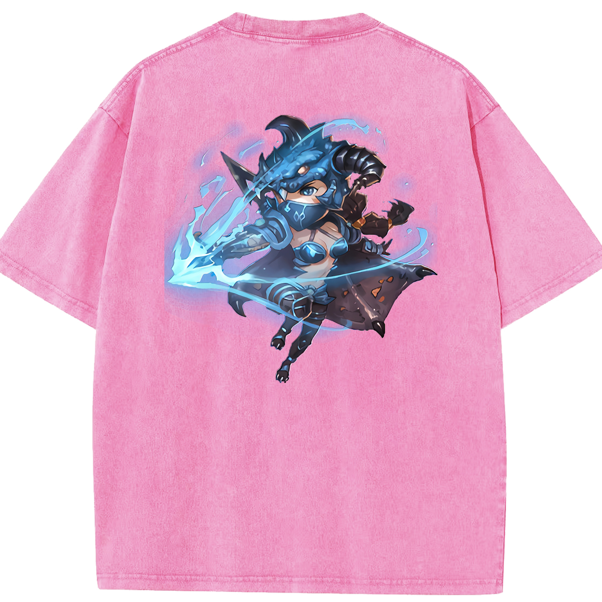 リーグ・オブ・レジェンド League of Legends LOL 綿100% ヴィンテージ風 半袖Tシャツ（背面プリント）